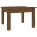 Table basse Marron miel 45x45x30 cm Bois massif de pin - Photo n°2