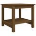 Table basse Marron miel 50x50x45 cm Bois massif de pin - Photo n°2