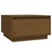 Table basse Marron miel 55x56x32 cm Bois massif de pin - Photo n°2