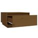 Table basse Marron miel 55x56x32 cm Bois massif de pin - Photo n°4