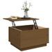 Table basse Marron miel 60x50x35 cm Bois massif de pin - Photo n°5