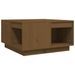 Table basse Marron miel 60x61x32,5 cm Bois massif de pin - Photo n°1