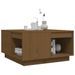 Table basse Marron miel 60x61x32,5 cm Bois massif de pin - Photo n°4