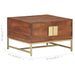 Table basse Marron miel 67x67x45 cm Bois solide d'acacia - Photo n°7