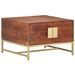 Table basse Marron miel 67x67x45 cm Bois solide d'acacia - Photo n°9