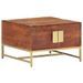 Table basse Marron miel 67x67x45 cm Bois solide d'acacia - Photo n°10