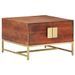 Table basse Marron miel 67x67x45 cm Bois solide d'acacia - Photo n°11