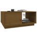 Table basse Marron miel 80x50x35,5 cm Bois massif de pin - Photo n°4