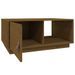 Table basse Marron miel 80x50x35,5 cm Bois massif de pin - Photo n°7