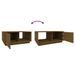 Table basse Marron miel 80x50x35,5 cm Bois massif de pin - Photo n°9