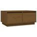 Table basse Marron miel 80x50x35 cm Bois massif de pin - Photo n°1