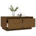 Table basse Marron miel 80x50x35 cm Bois massif de pin - Photo n°5