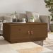 Table basse Marron miel 80x50x35 cm Bois massif de pin - Photo n°1