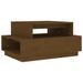 Table basse Marron miel 80x55x40,5 cm Bois massif de pin - Photo n°2