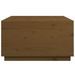 Table basse Marron miel 80x80x45 cm Bois massif de pin - Photo n°8