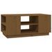 Table basse Marron miel 90x49x40,5 cm Bois massif de pin - Photo n°2