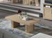 Table basse moderne rectangulaire chêne clair Italino 120 cm - Photo n°2
