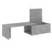 Table basse modulable bois gris effet béton Etif - Photo n°3