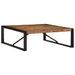Table basse multicolore 100x100x35 cm bois récupération massif - Photo n°1