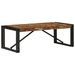 Table basse multicolore 100x50x35cm bois de récupération massif - Photo n°1