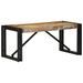 Table basse multicolore 80x40x35 cm bois de récupération massif - Photo n°1