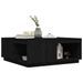 Table basse Noir 100x101x40,5 cm Bois massif de pin - Photo n°4