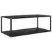 Table basse Noir 100x50x35 cm Verre trempé 2 - Photo n°1