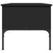Table basse noir 100x50x45 cm bois d'ingénierie et métal - Photo n°6