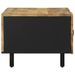 Table basse noir 100x54x40 cm bois massif de manguier brut - Photo n°4