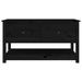 Table basse Noir 102x49x55 cm Bois massif de pin - Photo n°3