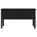 Table basse Noir 102x49x55 cm Bois massif de pin - Photo n°6