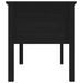 Table basse Noir 102x49x55 cm Bois massif de pin - Photo n°7