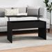 Table basse Noir 102x50,5x52,5 cm Bois d'ingénierie - Photo n°1