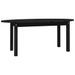 Table basse Noir 110x55x45 cm Bois massif de pin - Photo n°1