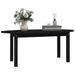 Table basse Noir 110x55x45 cm Bois massif de pin - Photo n°4