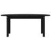 Table basse Noir 110x55x45 cm Bois massif de pin - Photo n°5