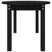 Table basse Noir 110x55x45 cm Bois massif de pin - Photo n°7