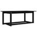 Table basse Noir 110x55x45 cm Bois massif de pin - Photo n°2