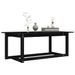 Table basse Noir 110x55x45 cm Bois massif de pin - Photo n°6