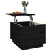 Table basse Noir 40x50x35 cm Bois massif de pin - Photo n°5