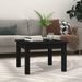 Table basse Noir 45x45x30 cm Bois massif de pin - Photo n°1