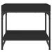Table basse noir 49,5x49,5x45 cm bois d'ingénierie - Photo n°4