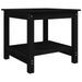 Table basse Noir 50x50x45 cm Bois massif de pin - Photo n°1