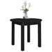 Table basse Noir Ø 55x45 cm Bois massif de pin - Photo n°4