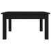 Table basse Noir 55x55x30 cm Bois massif de pin - Photo n°4