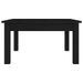 Table basse Noir 55x55x30 cm Bois massif de pin - Photo n°5