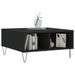 Table basse noir 60x60x30 cm bois d'ingénierie - Photo n°3