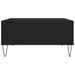 Table basse noir 60x60x30 cm bois d'ingénierie - Photo n°5