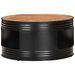 Table basse Noir 68x68x36 cm Bois d'acacia massif - Photo n°2