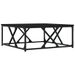 Table basse noir 70x70x30 cm bois d'ingénierie - Photo n°1